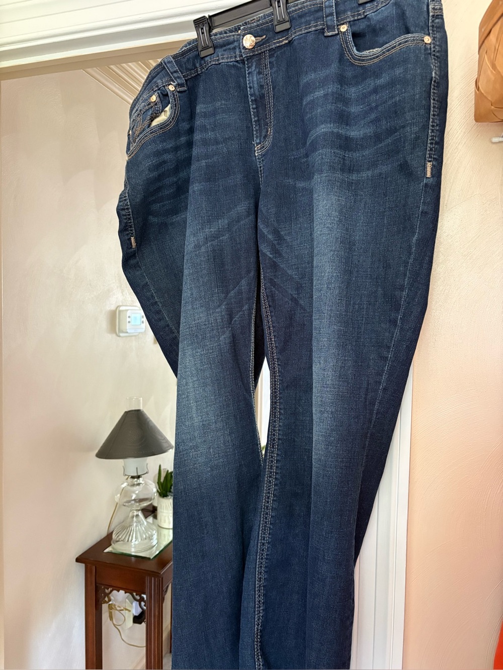 Melissa McCarthy Seven7 dark blue ladies denim jeans